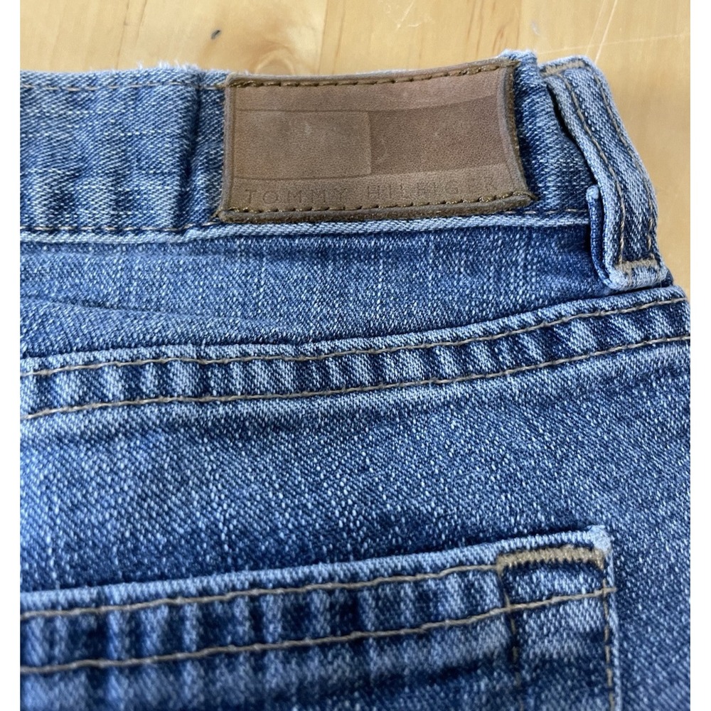 Tommy Hilfiger Low Rise Flare Jeans Womens 8 Long Blue Stretch Denim 2005 - Picture 3 of 5